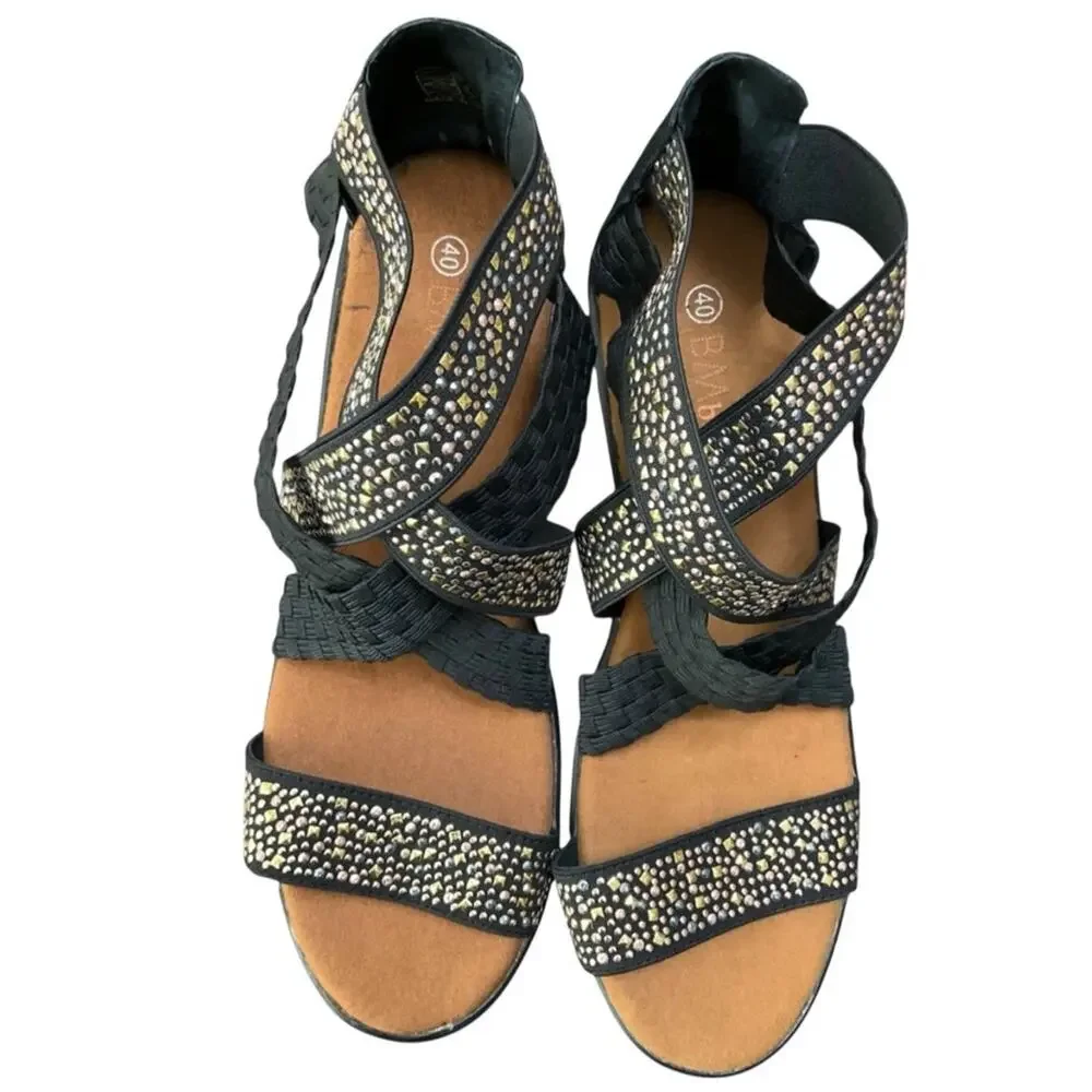 Bernie Mev Women's Lucious Sandals Stud design Size 10 NIB NEW